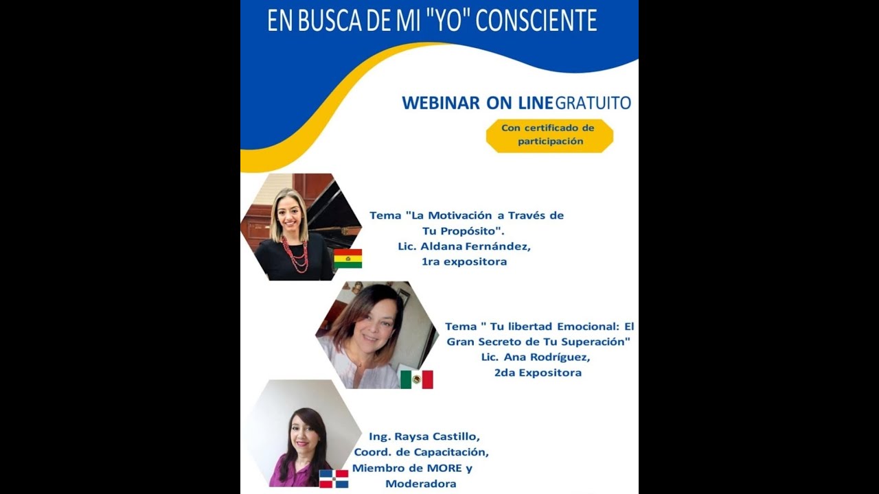 WEBINAR: EN BUSCA DE MI YO CONSCIENTE, volumen 2 - youtube